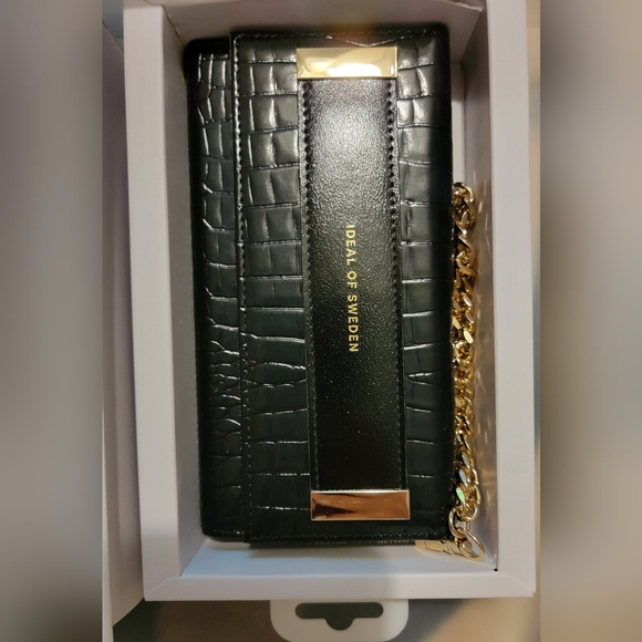 NEW Ideal of Sweden Neo Noir Croc Studio Clutch for Galaxy S21 Ultra - Picture 9 of 12